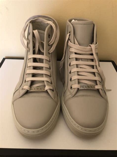 NEW IN BOX! GUCCI MIRO SOFT LEATHER MYSTIC WHITE 